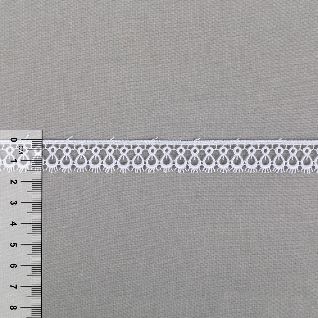 Гипюр Gamma 15 мм GGM-1502(1748) в пакете 10 м 0.2 Турция GP001WH белый