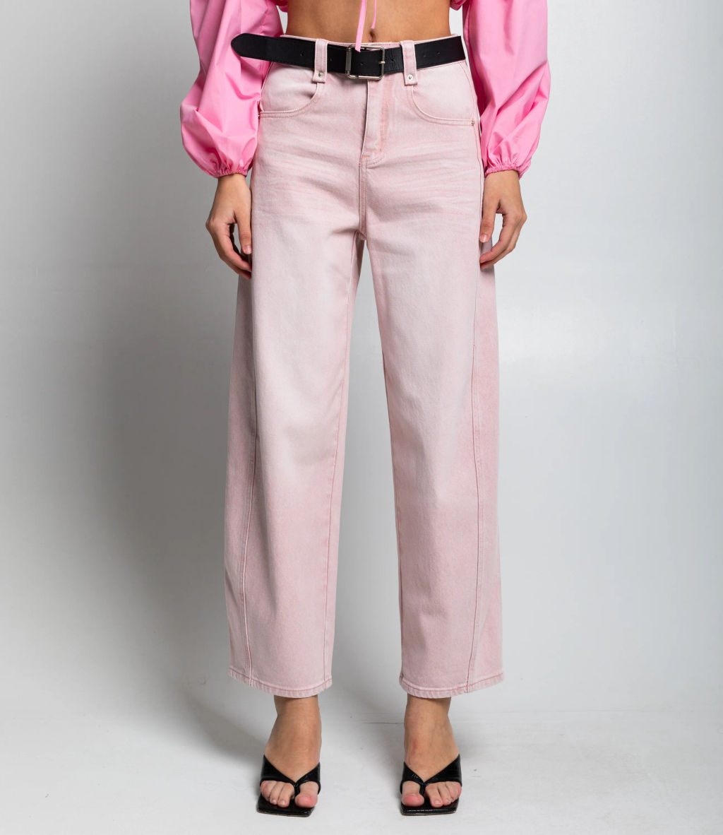 Джинсы #КТ89521, светло-розовый - Dommod фото 2