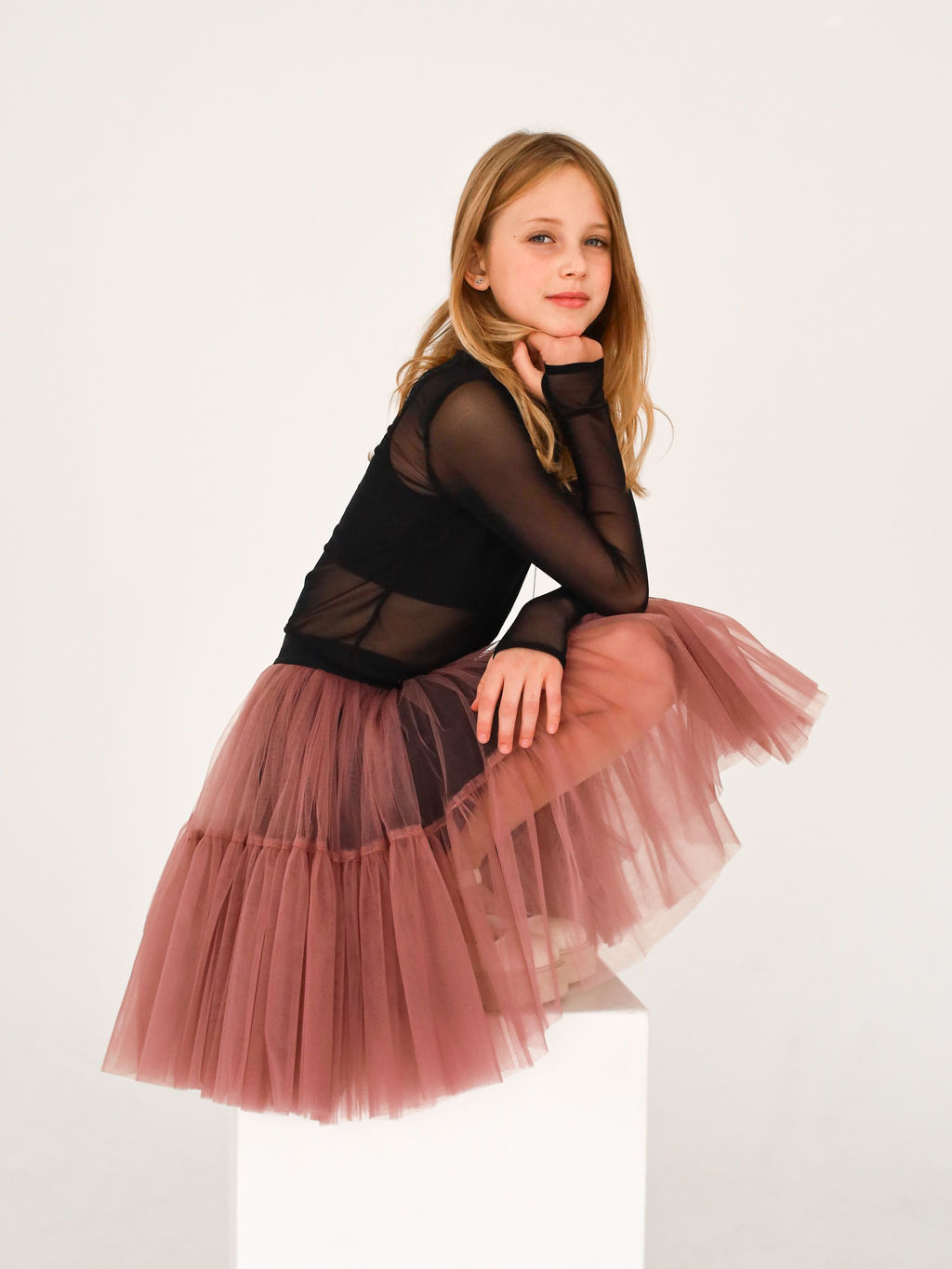 Юбка фатиновая, пудра - Inzibe фото 3