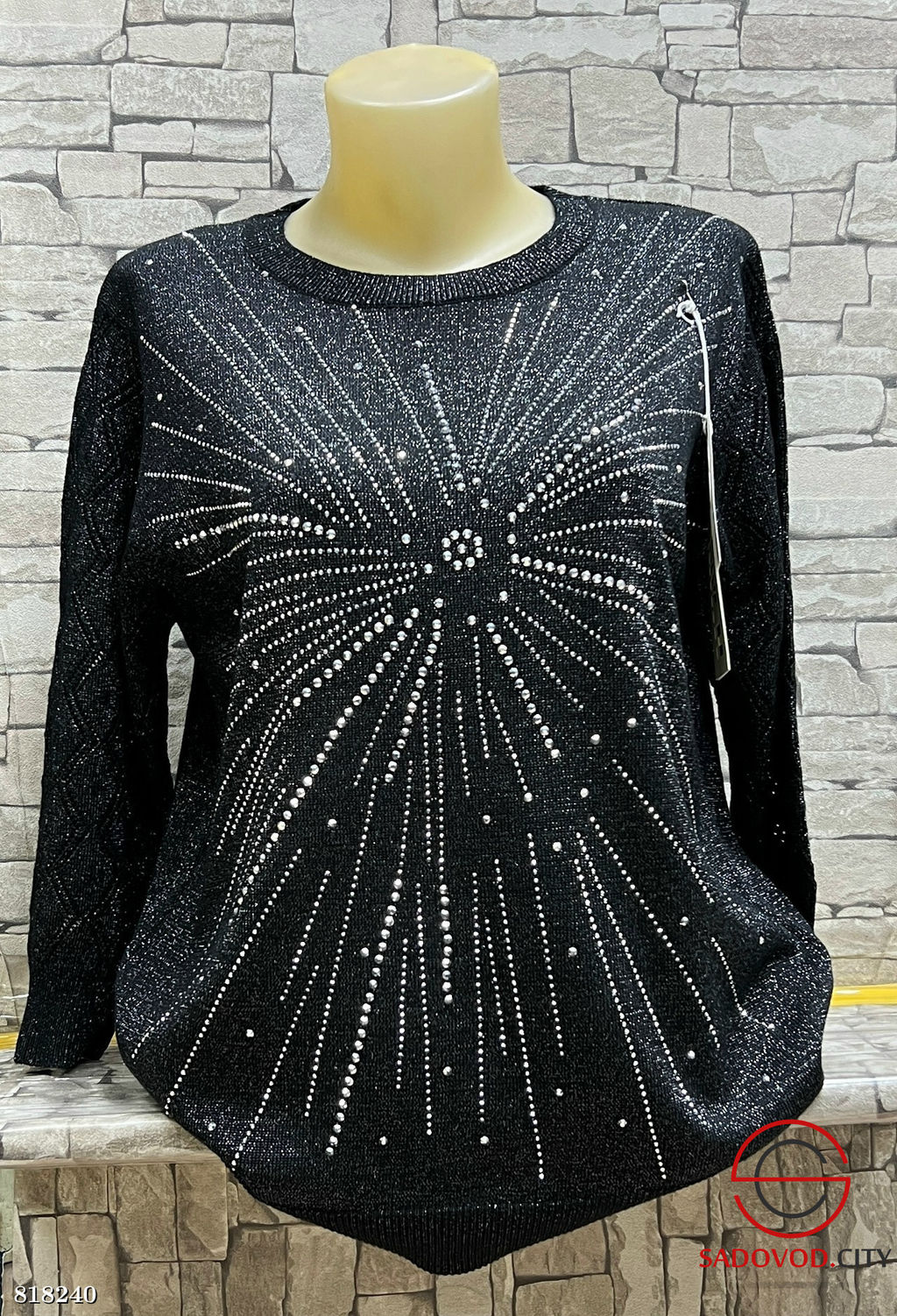 Свитер женский со стразами - Bruno фото 6