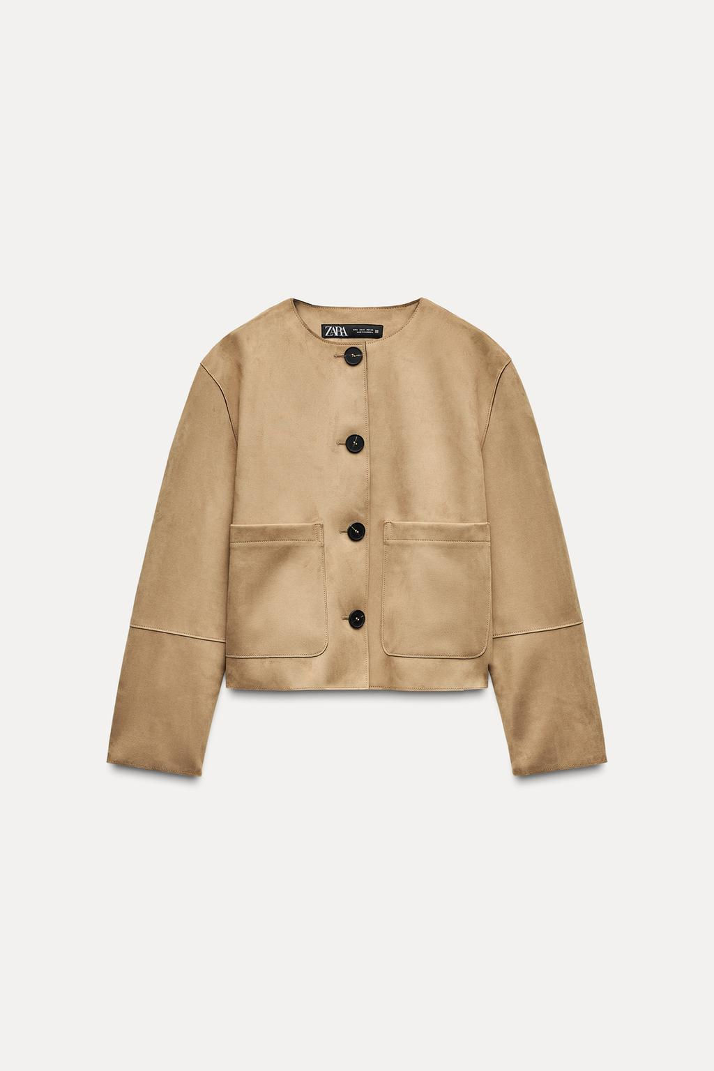 FAUX SUEDE JACKET - Zara фото 3