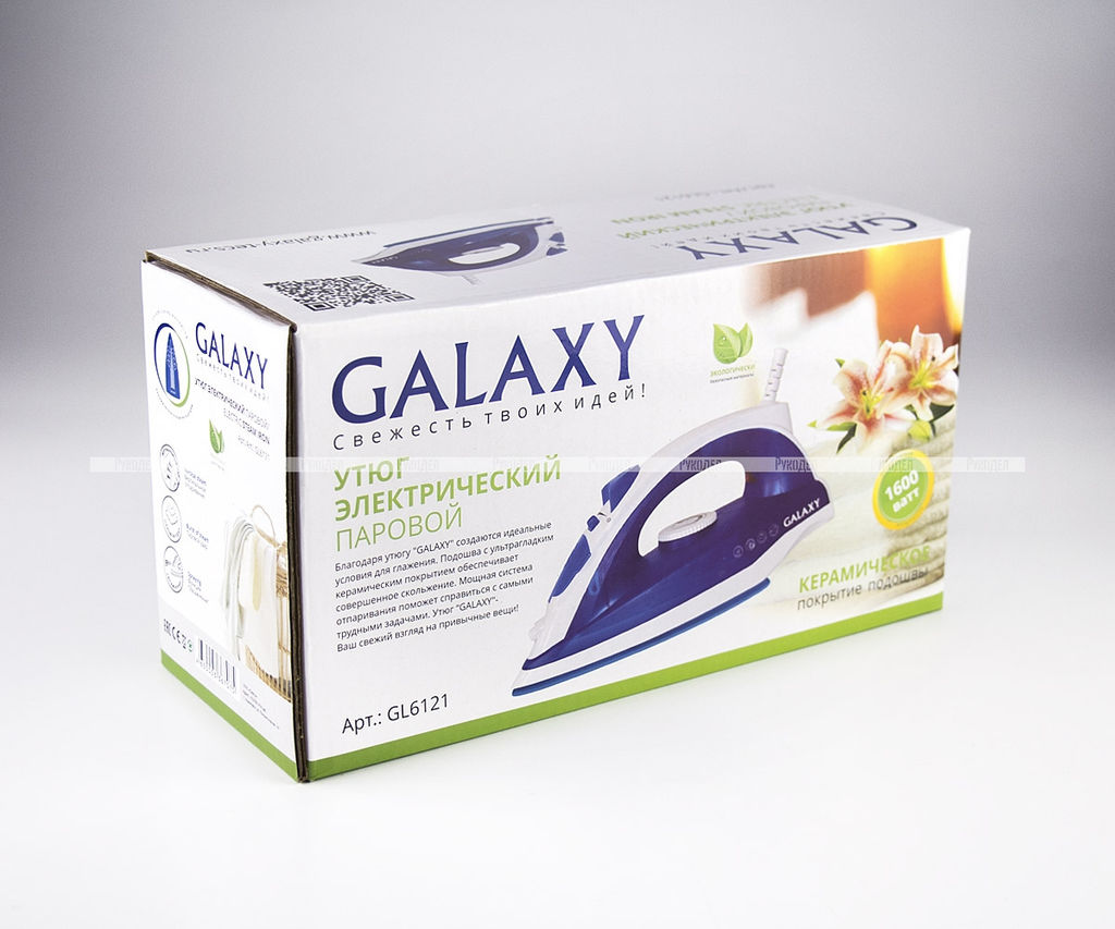 Утюг Galaxy Line GL 6121 синий/белый  фото 7
