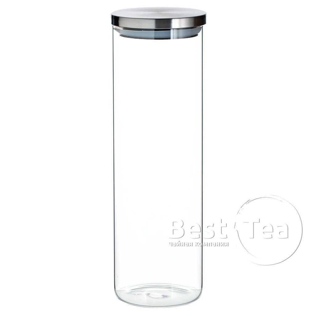 Стеклянная банка с металлической крышкой 2 л, 31х10 см