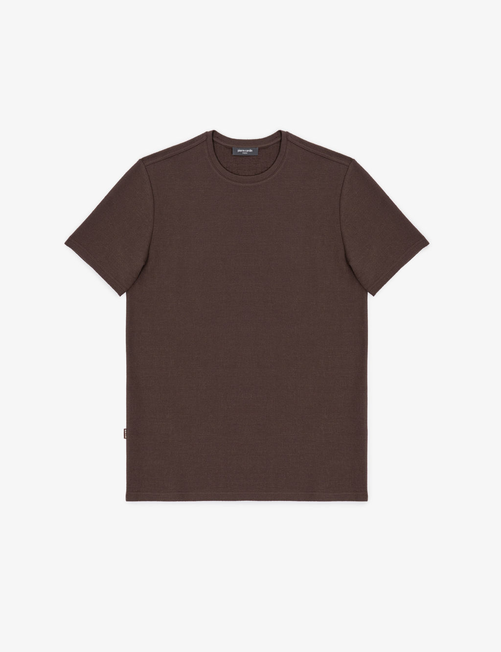 Koyu Kahverengi Regular Fit Bisiklet Yaka Ti__rt