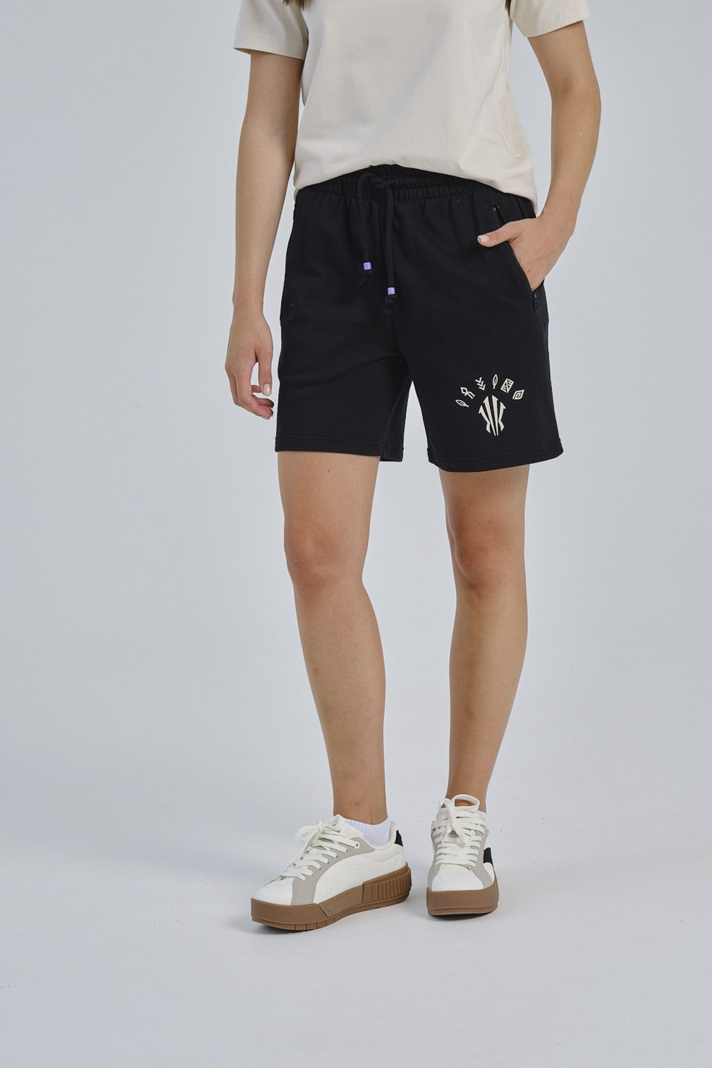 Шорты трикотажные Черный