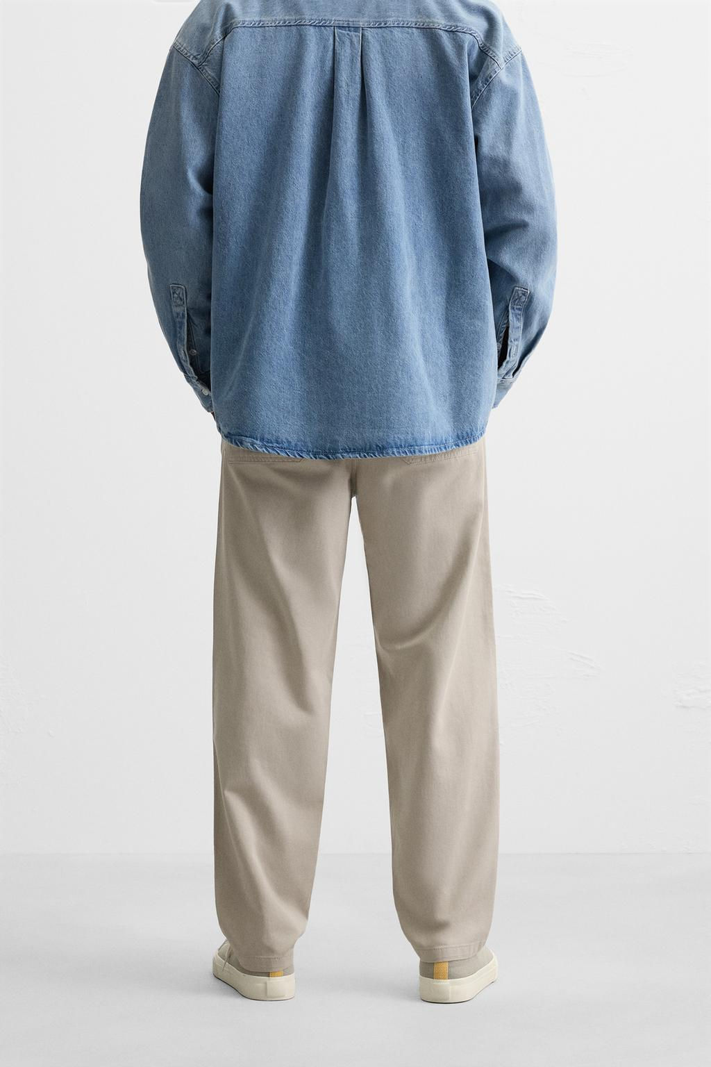 WASHED JOGGER WAIST TROUSERS - Zara фото 3