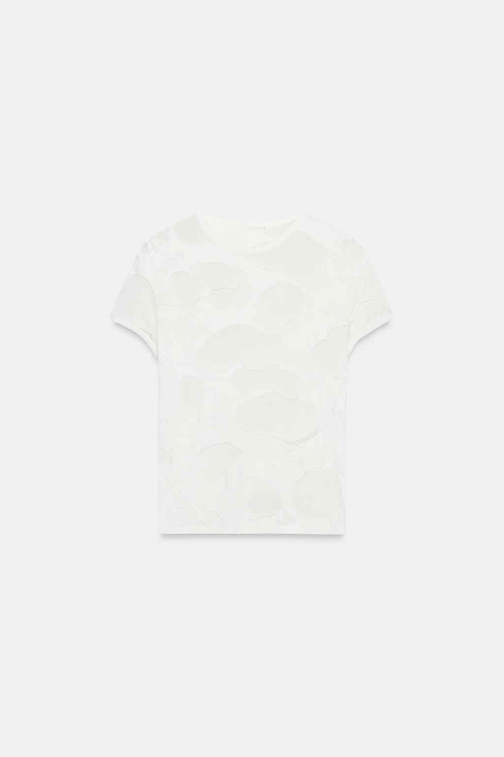 CAMISETA COMBINADA ROTOS / Blanco roto - Zara фото 2