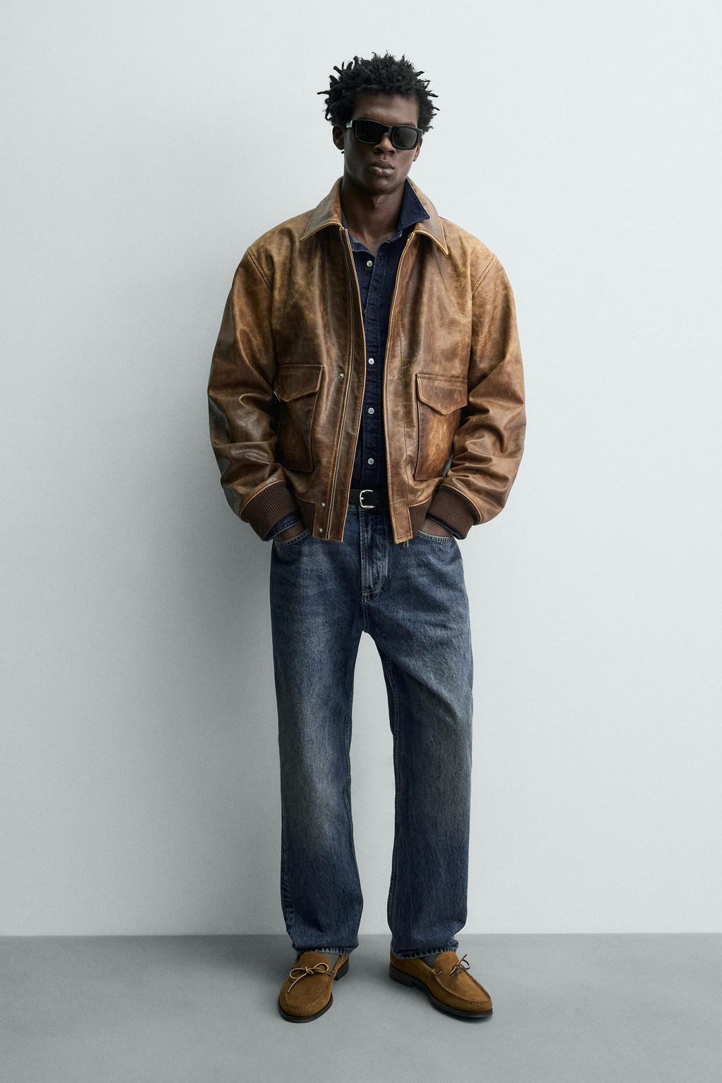 MOCASIN VESTIR PIEL / Beige - Zara фото 2