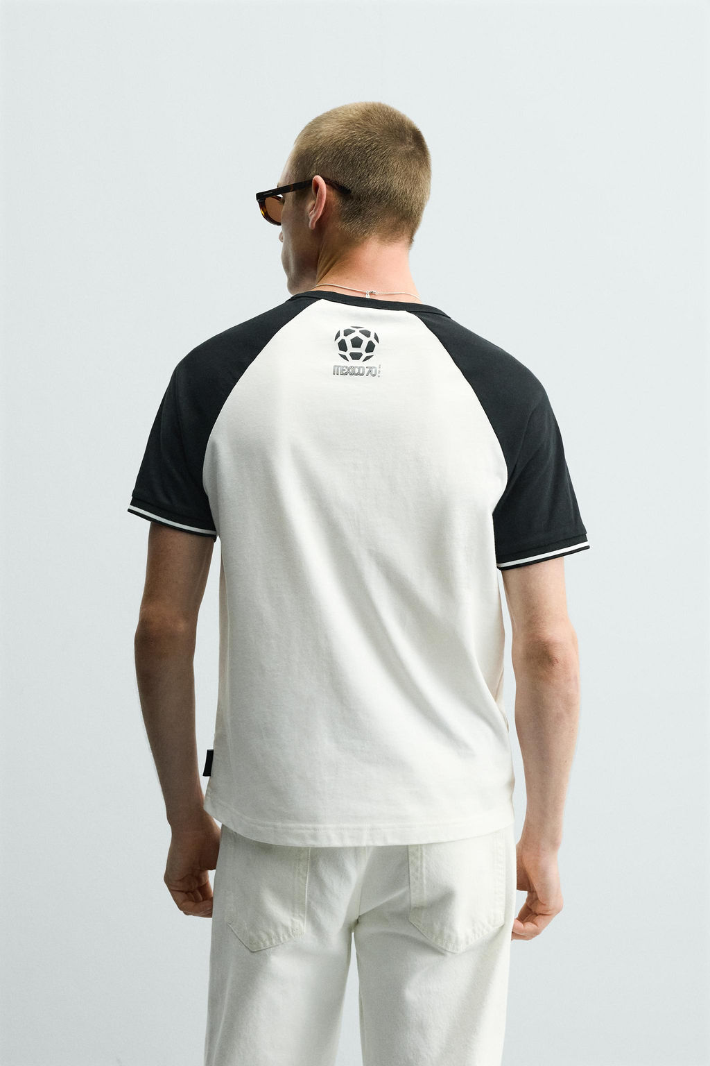 CAMISETA COLOR BLOCK MEXICO 70 FIFA WORLD CUP FIFA CLASSICS / Blanco