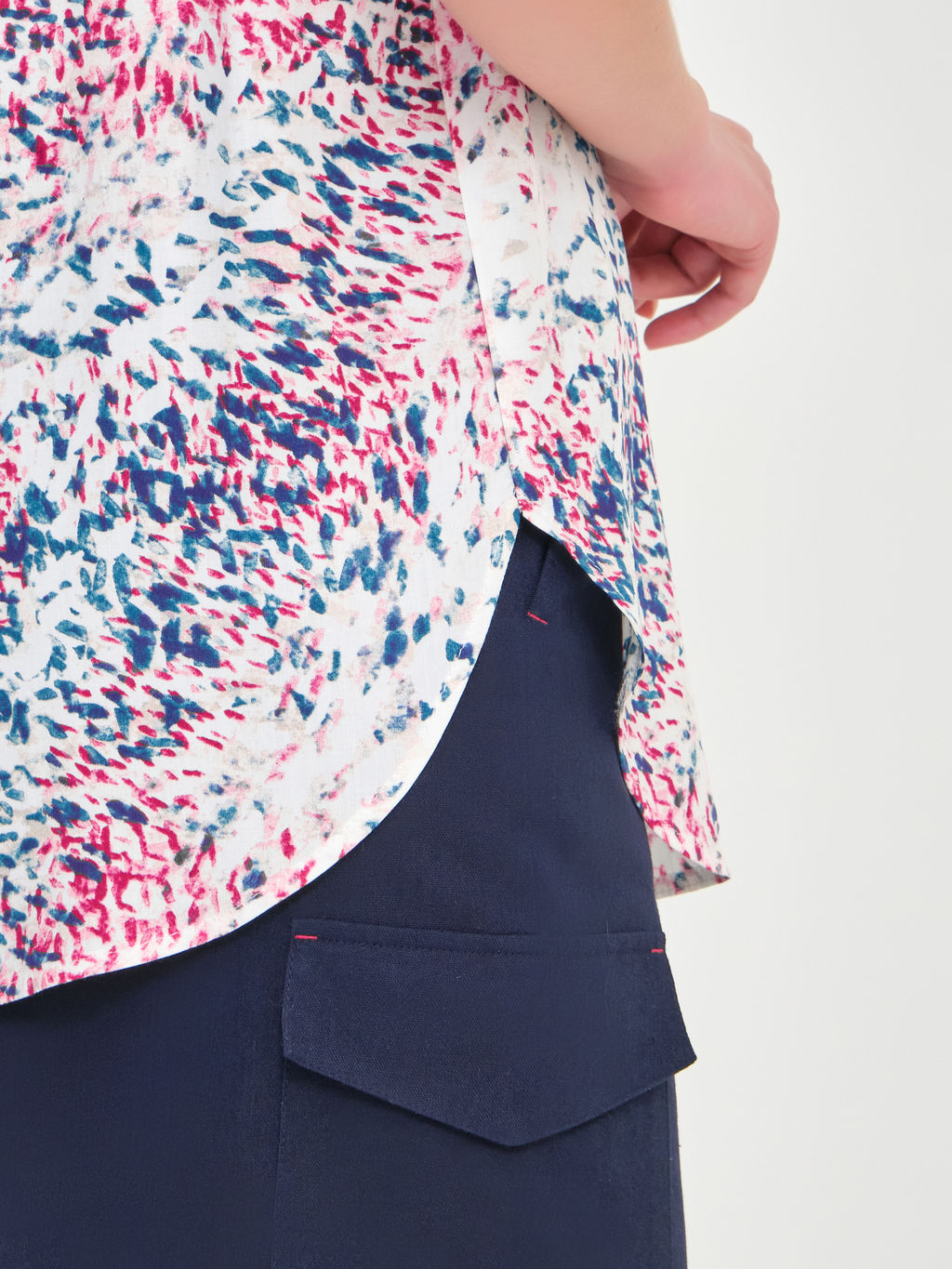 Блуза из вискозы с принтом