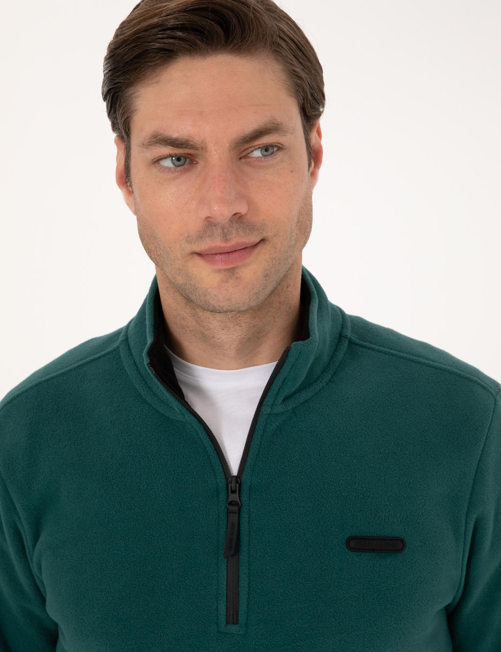 Z_mr_t Regular Fit Yar_m Fermuarl_ Polar Sweatshirt - Pierre cardin фото 2