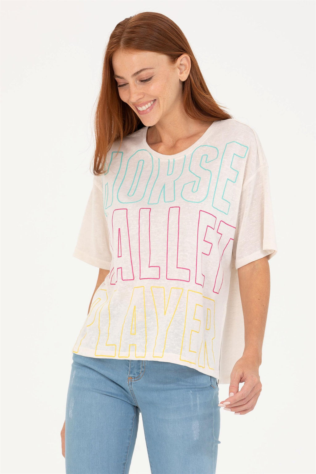 Женская кремовая футболка - U.s. polo assn фото 8