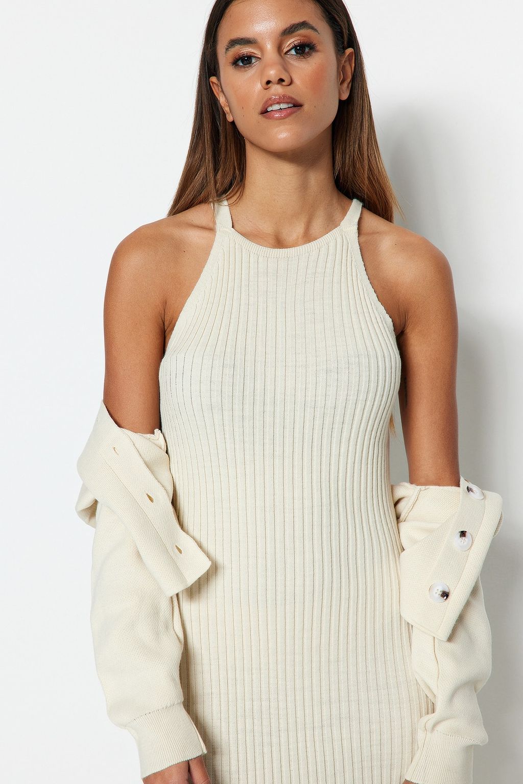 Tas Midi Basic H?rkal? Elbise TWOSS23EL00738