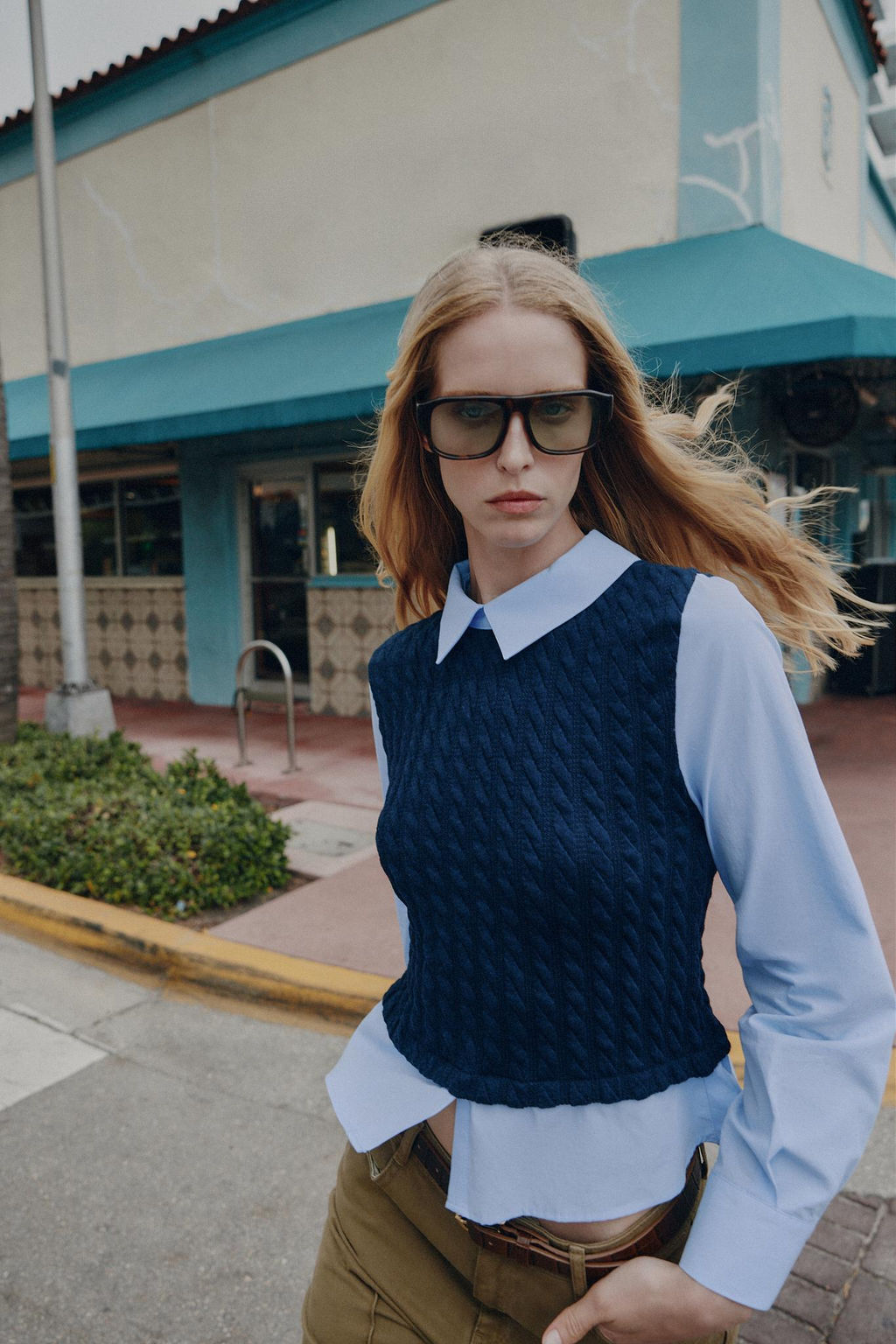 CONTRAST POPLIN SHIRT - Zara фото 3
