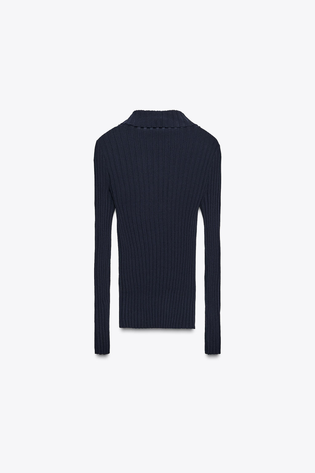 RIB KNIT POLO TOP - Zara фото 7