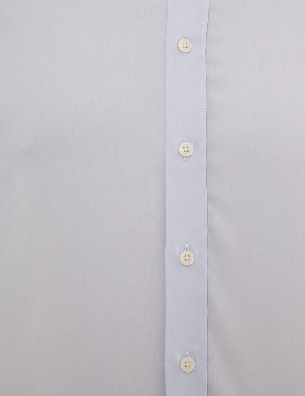 Голубая базовая рубашка зауженного кроя с длинным рукавом - Cacharel фото 6
