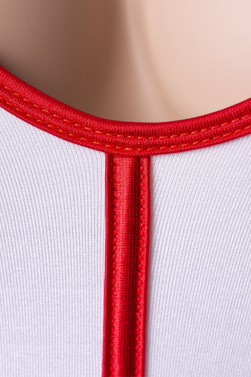 Костюм медсестры Candy Girl Leann (топ, стринги, чулки), бело-красный, OS  фото 6