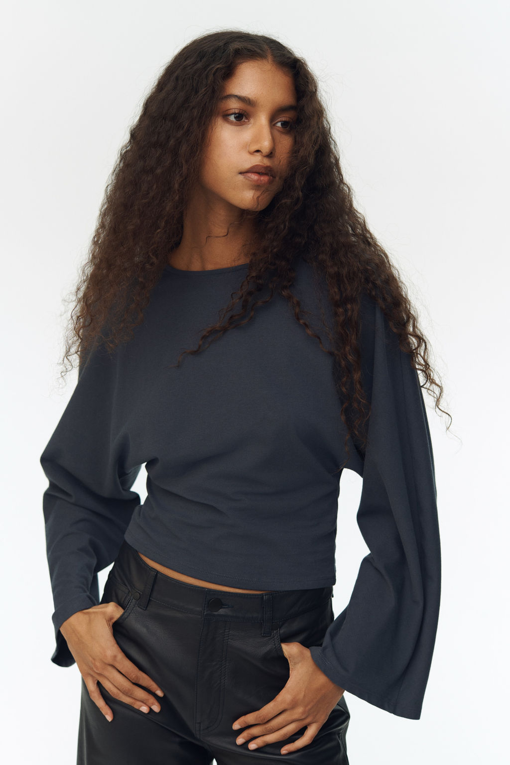 Top de punto con mangas murci?lago - H&m фото 5