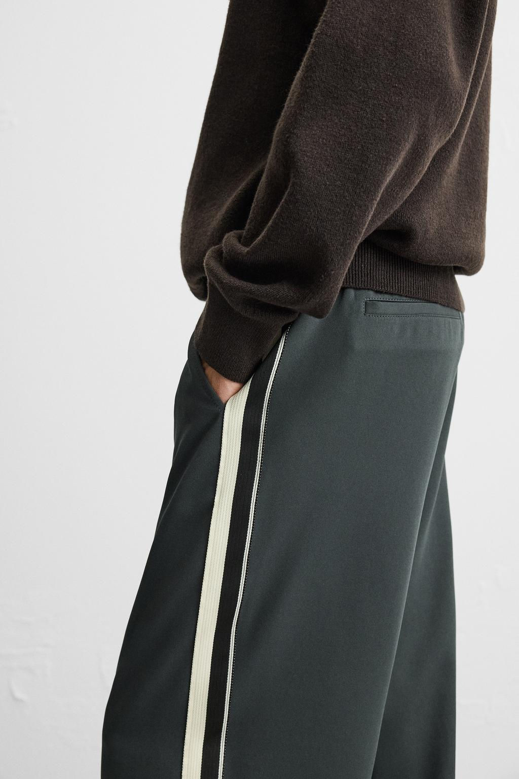 TECHNICAL TROUSERS WITH SIDE PANEL - Zara фото 13