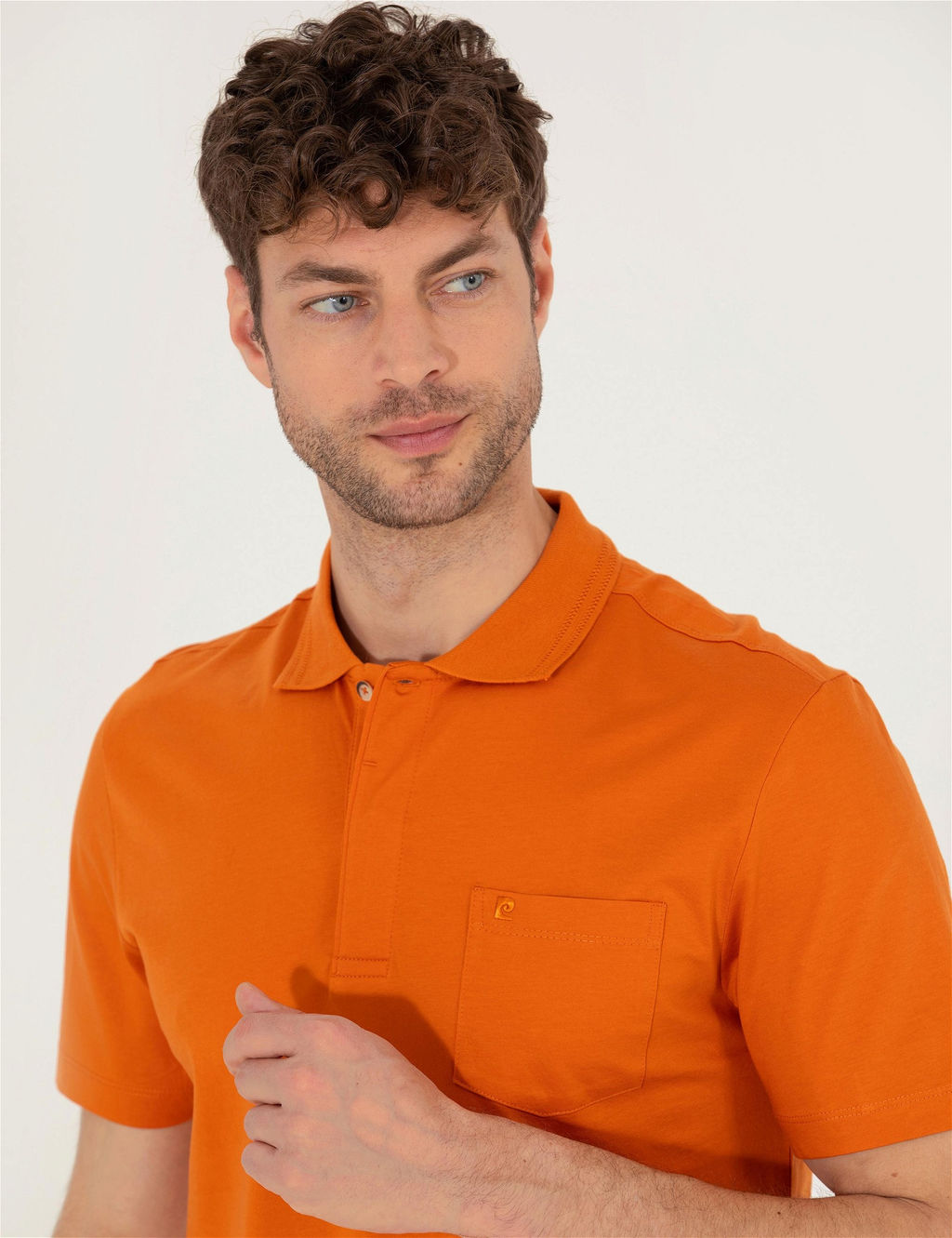 Kahverengi Regular Fit Polo Yaka Merserize Ti__rt - Pierre cardin фото 3