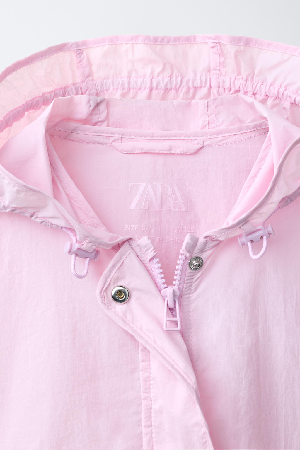 CHUBASQUERO CAPUCHA WATER REPELLENT / Rosa - Zara фото 5