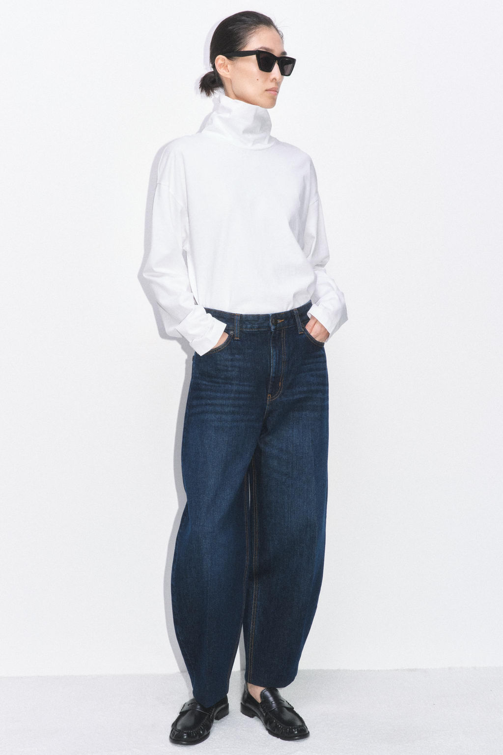ZW COLLECTION BARREL HIGH-WAIST JEANS - Zara фото 21