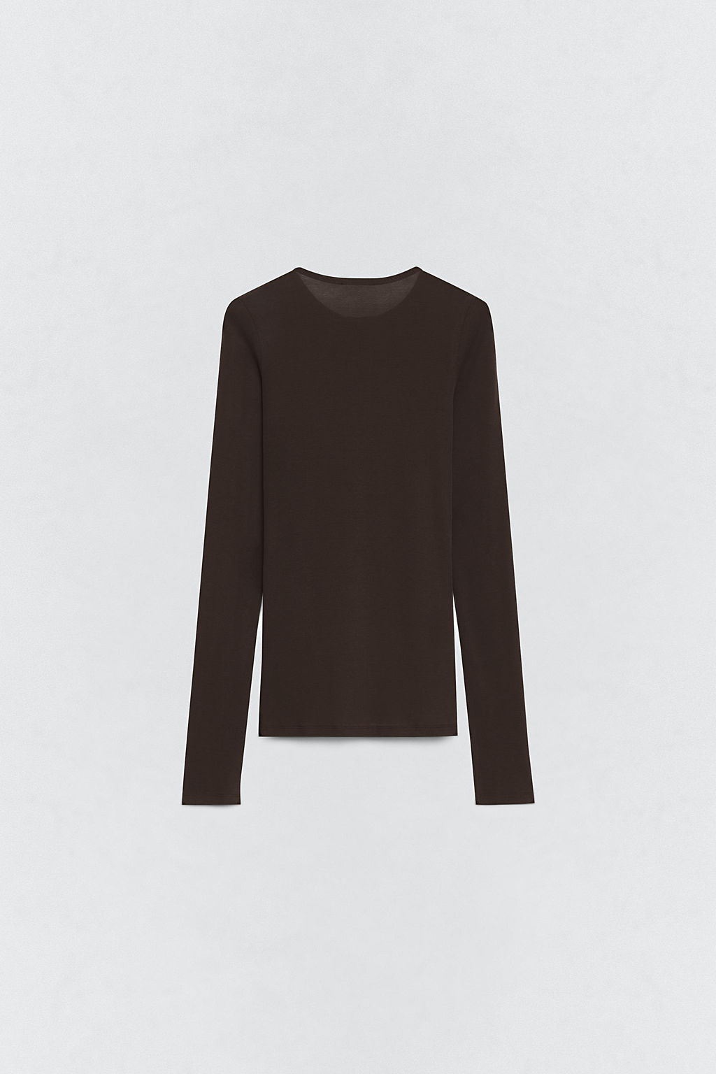 CAMISETA CUELLO PANADERO SOSHIOTSUKI X ZARA / Marr?n