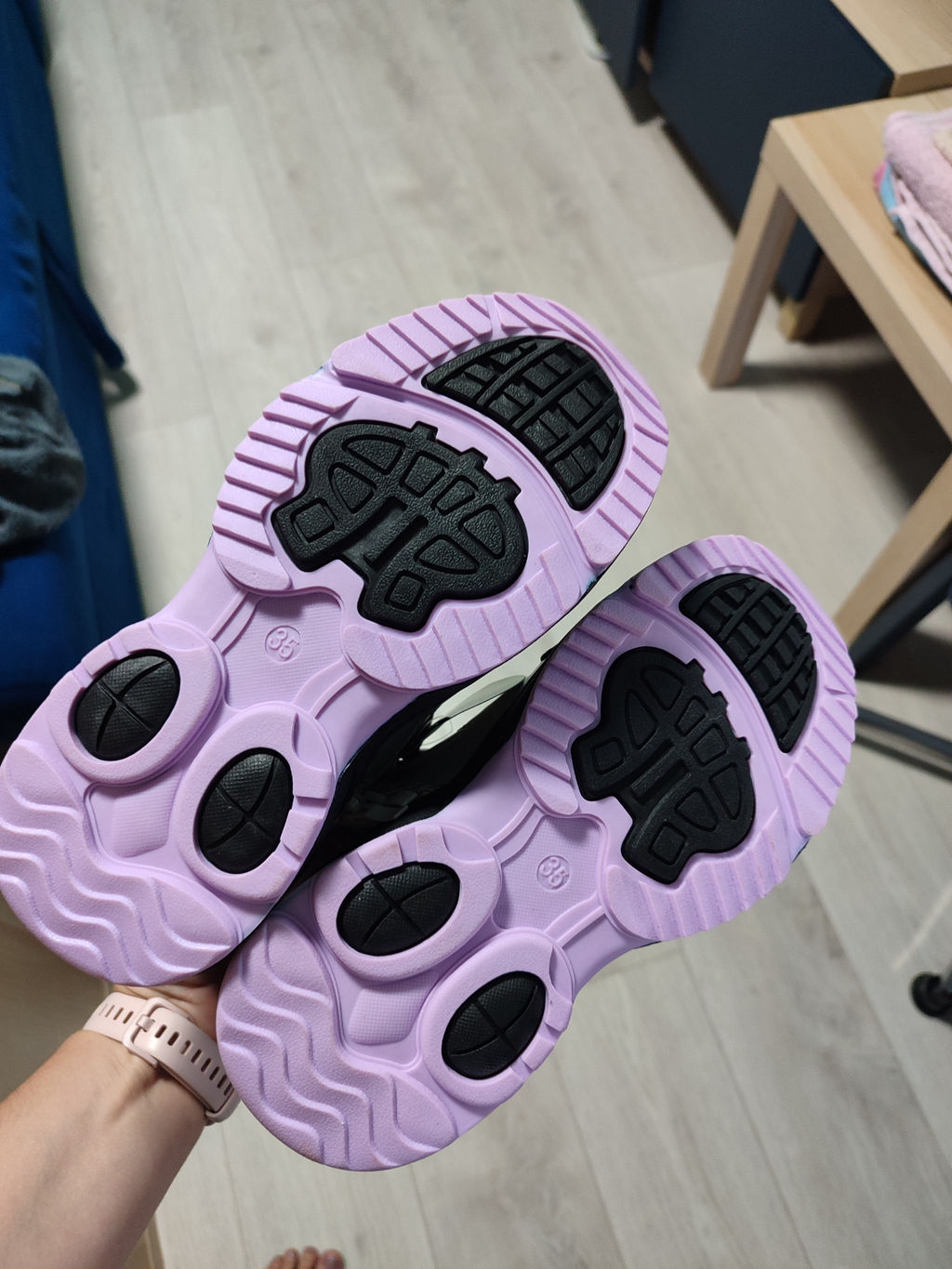 Ботинки на меху 1859-2-6 черн/сер для девочки - Ahgel stars фото 2