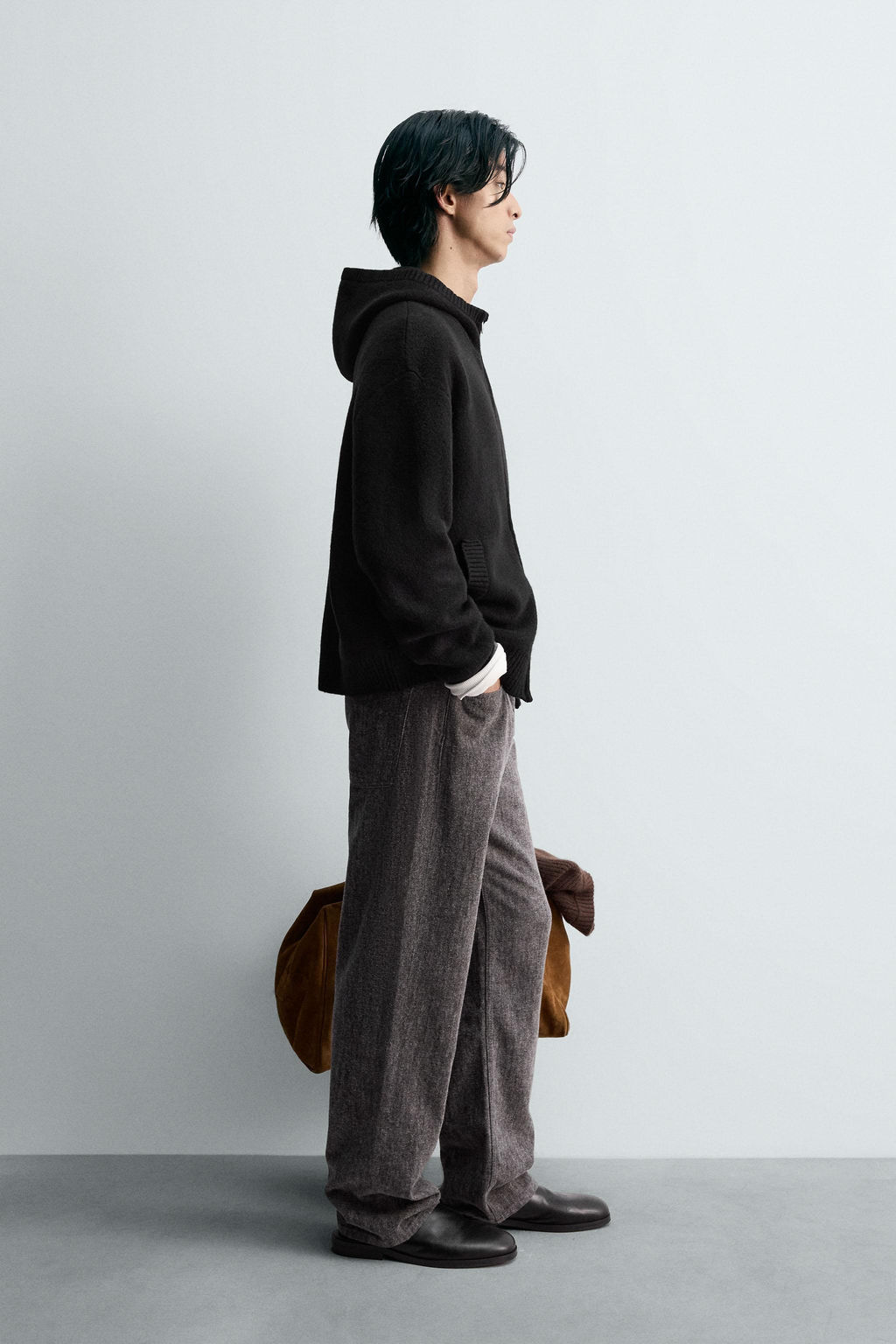 CHAQUETA PUNTO CAPUCHA / Gris - Zara фото 4