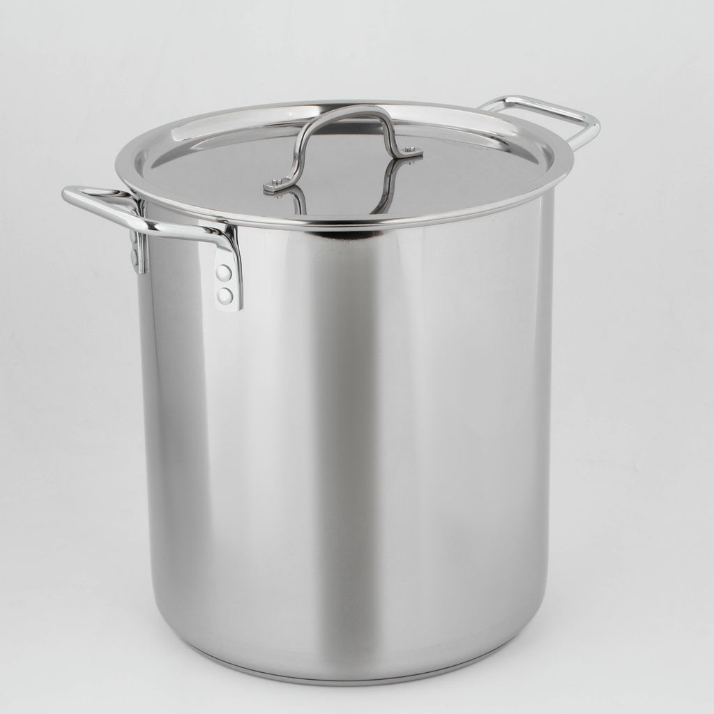 Кастрюля ОБЩЕПИТ 20,0 л (d30 см) сварной, капсуль. дно, клеп.руч. арт. КТ-ОБ-20 КВ