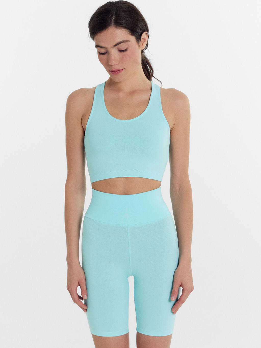 Комплект женский (топ, шорты) лазурно-голубой светлая лазурь 372525 - Mark formelle фото 4
