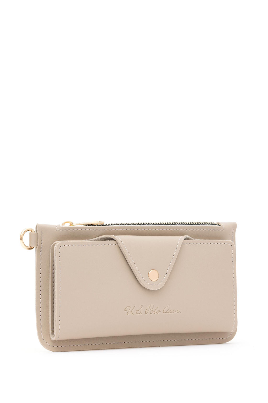 Женский бежевый кошелек - U.s. polo assn фото 2