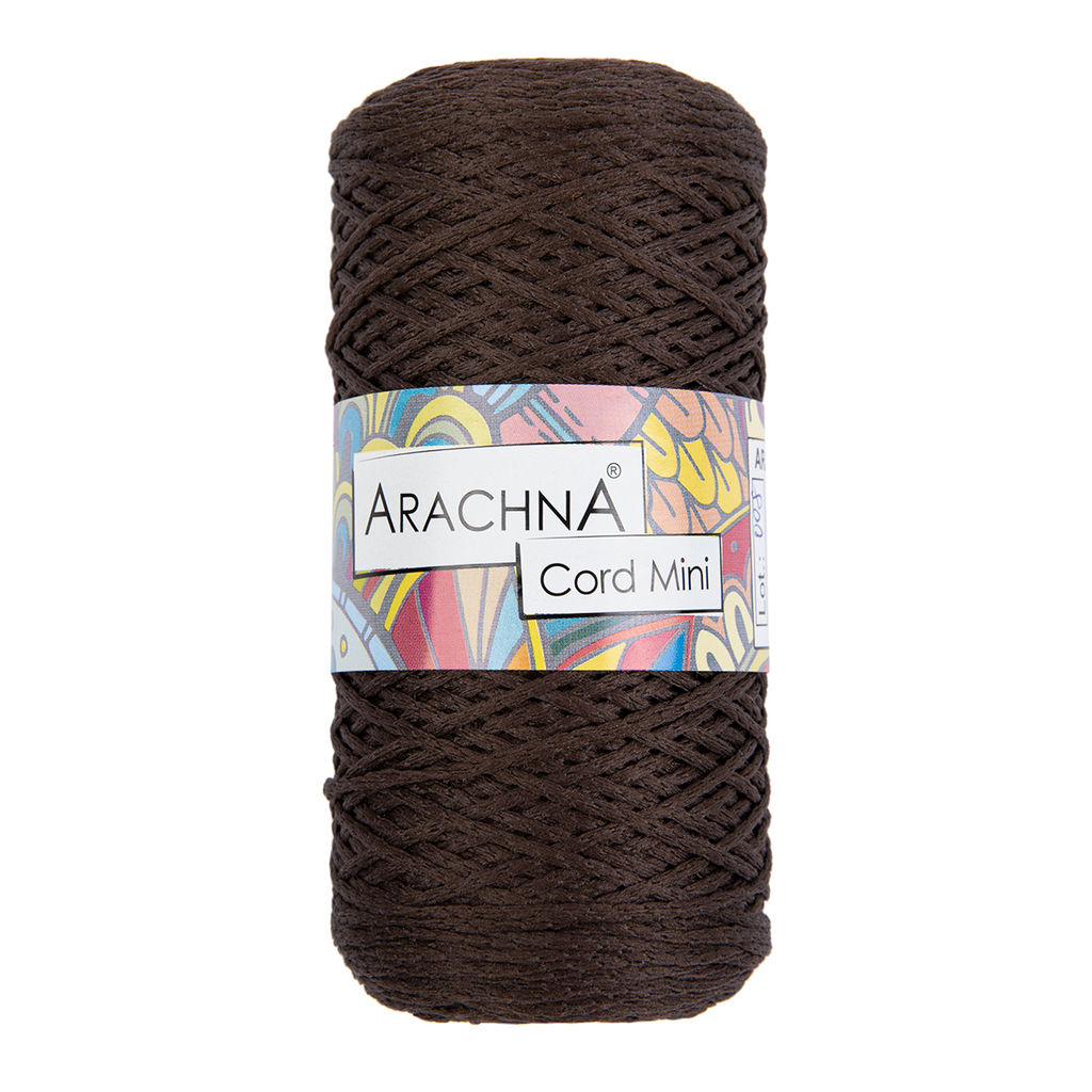 Пряжа ARACHNA Cord Mini 100% полиэфир 3 шт. х 75 г  10 г 200 м  10 м