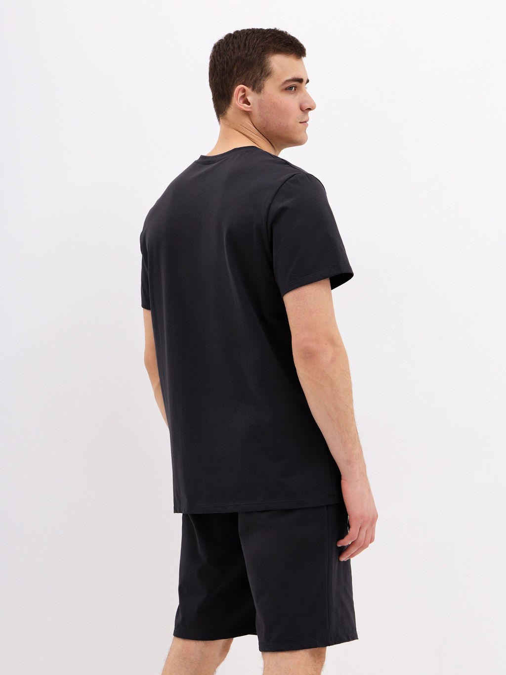 Костюм мужской кулирка с лайкрой ЛУКАС ЧЕРНЫЙ - Domtrik фото 5