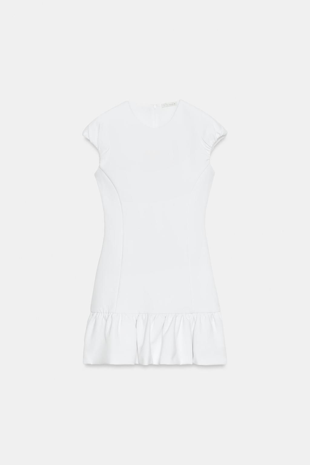 RUFFLED HEM MINI DRESS - Zara фото 3