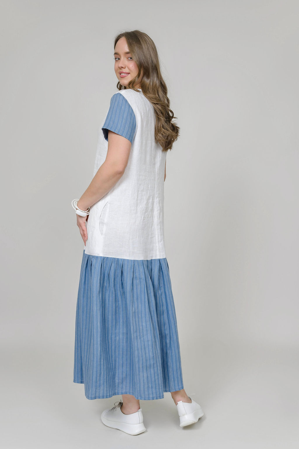 Платье  100% лен