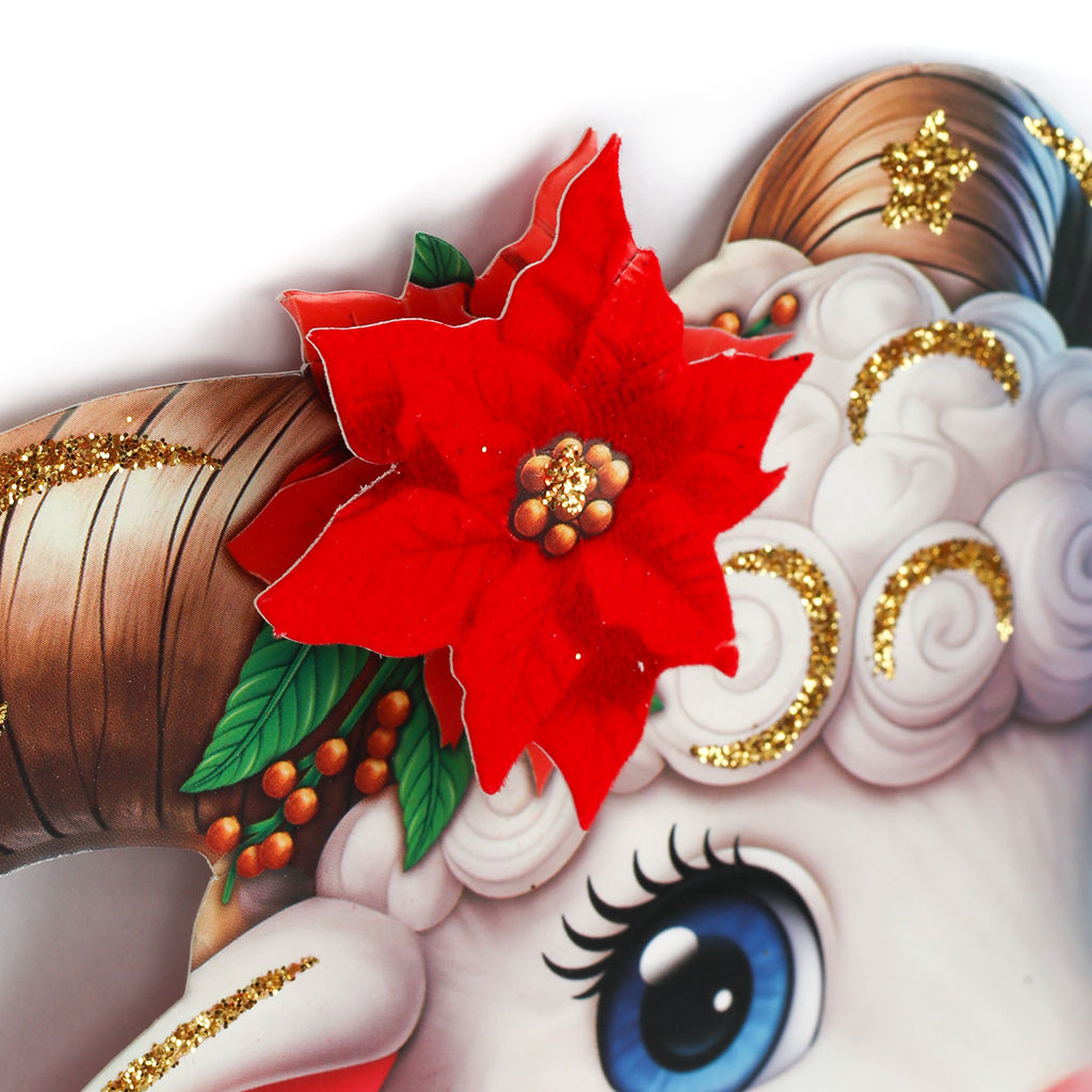 Панно новогоднее Коза 37,5х26 см / 2027-2 /уп 12/600/Символ года 2027 - ГалеонТрейд фото 2