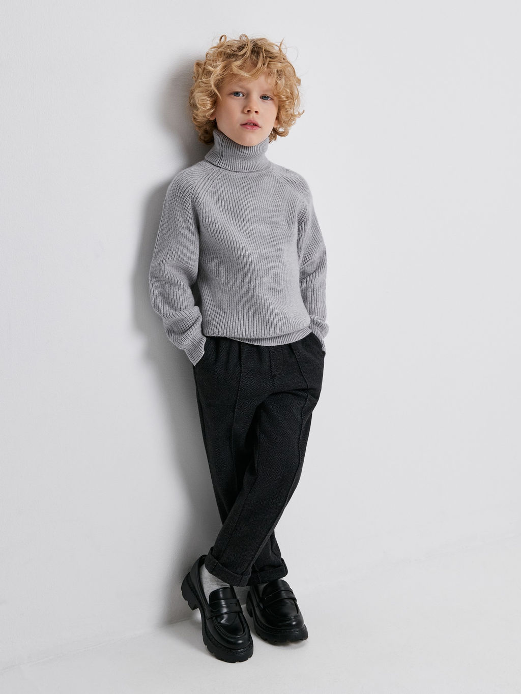 ACOOLA / Свитер детский для мальчиков Kevin серый меланж