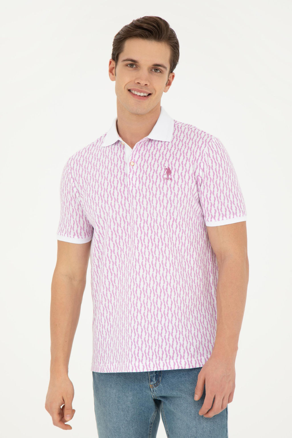 Мужская фиолетовая футболка - U.s. polo assn фото 8