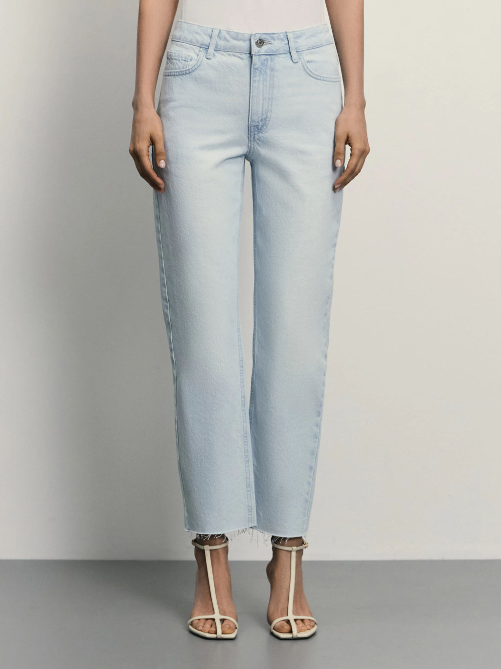 Джинсы straight укороченные / Zarina  фото 2