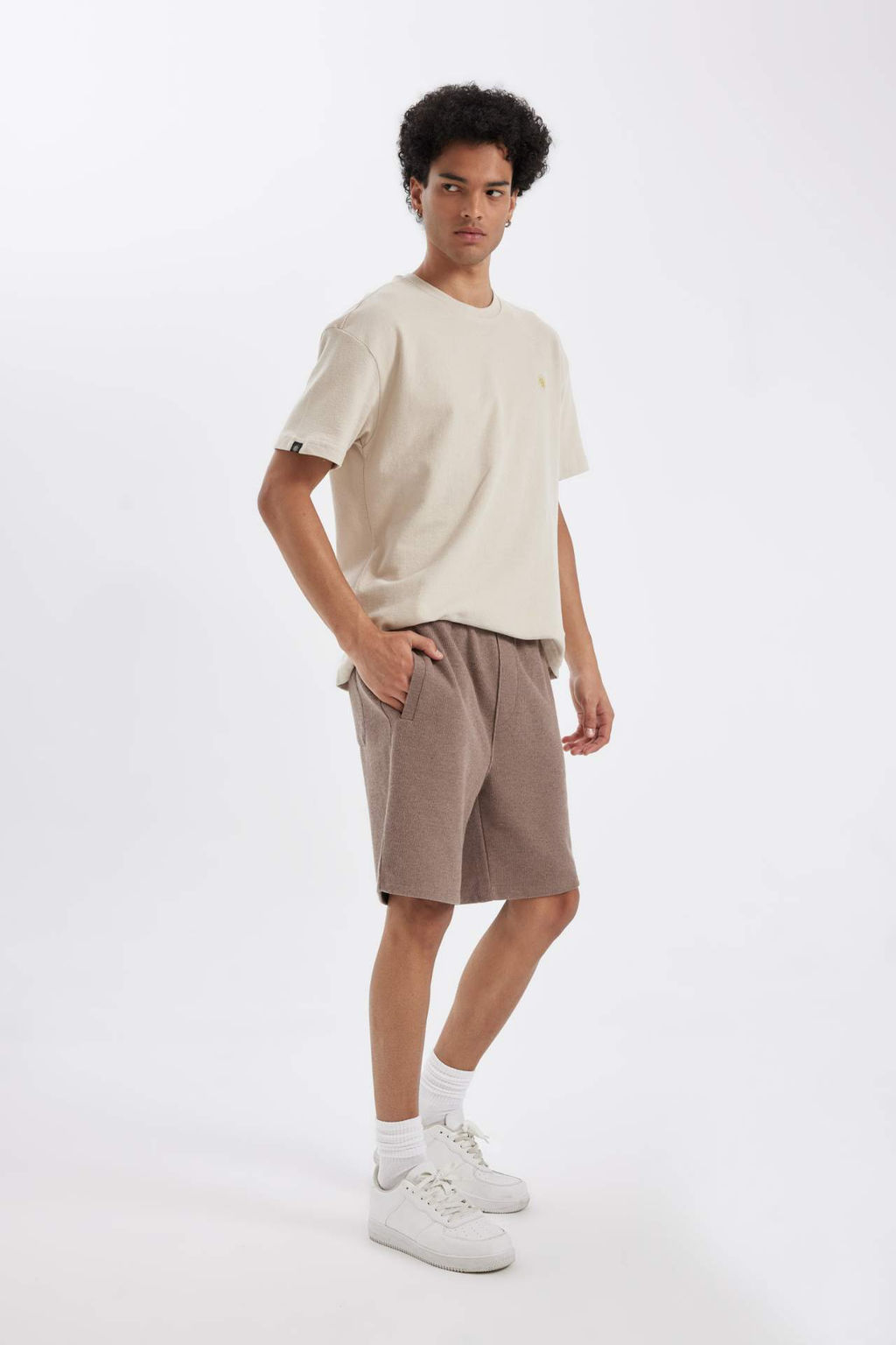 Regular Fit Selanik Kumas Cepli Bermuda Sort - Defacto фото 5