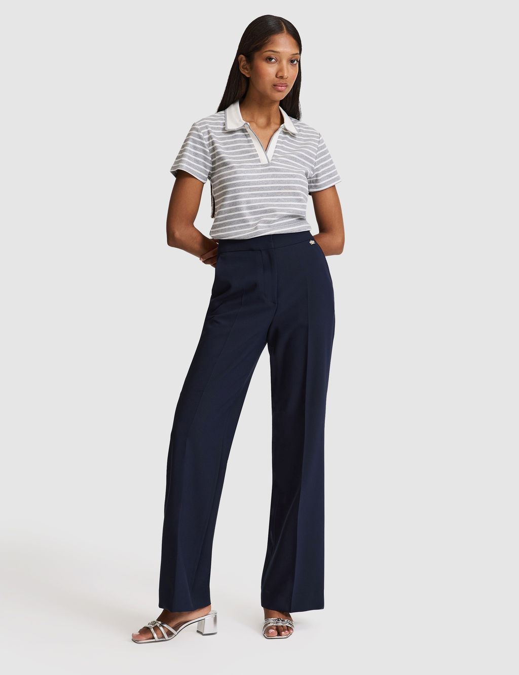 Lacivert Flare Fit Kuma_ Pantolon