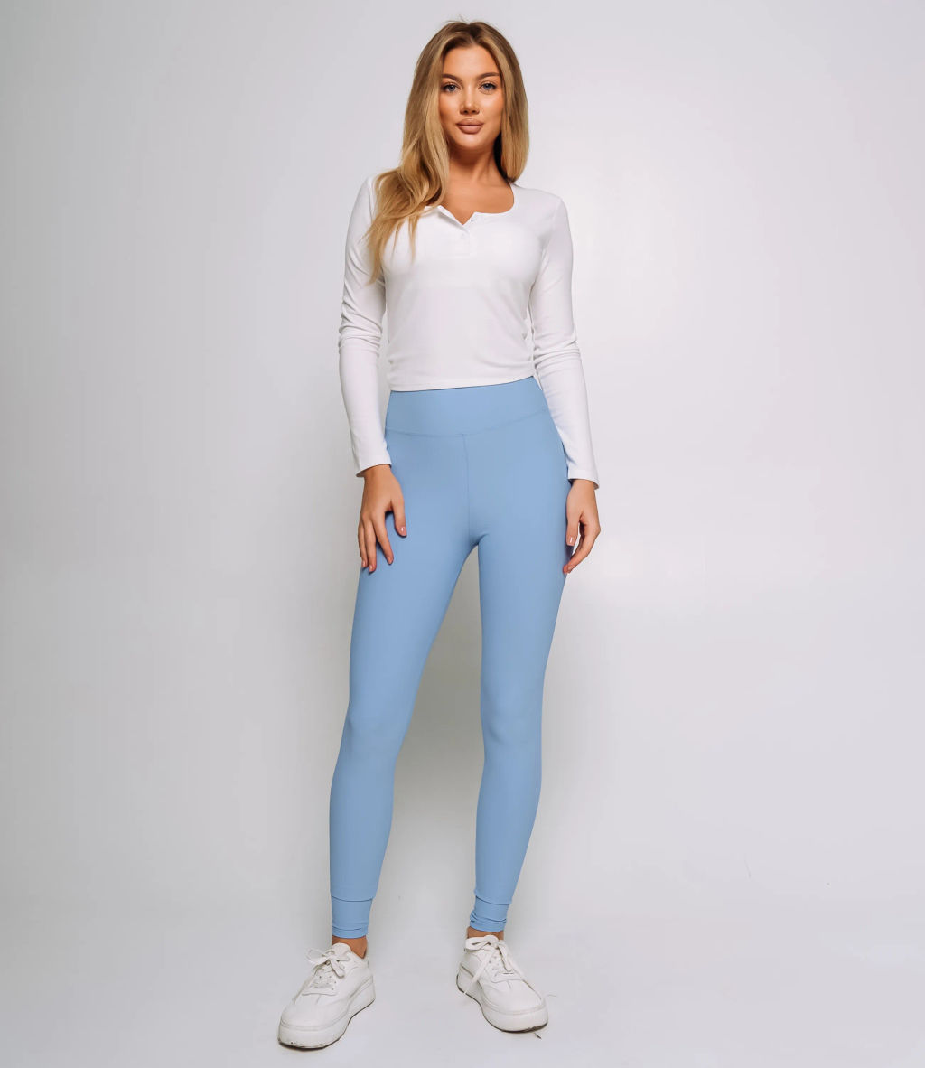Леггинсы #КТ707 (3), голубой
