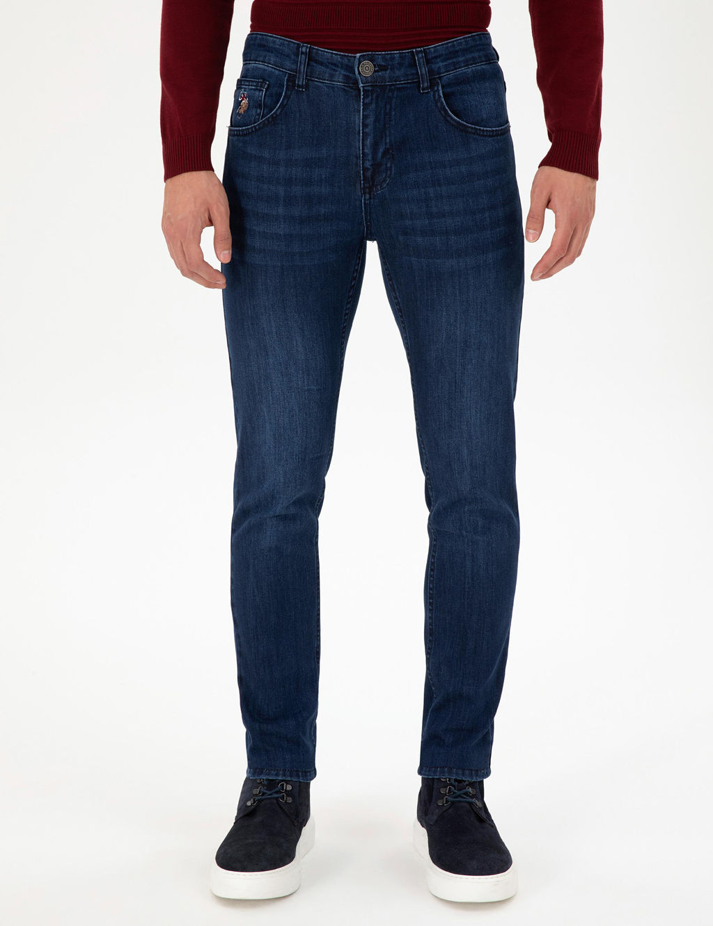 Erkek Koyu Mavi Jean Pantolon