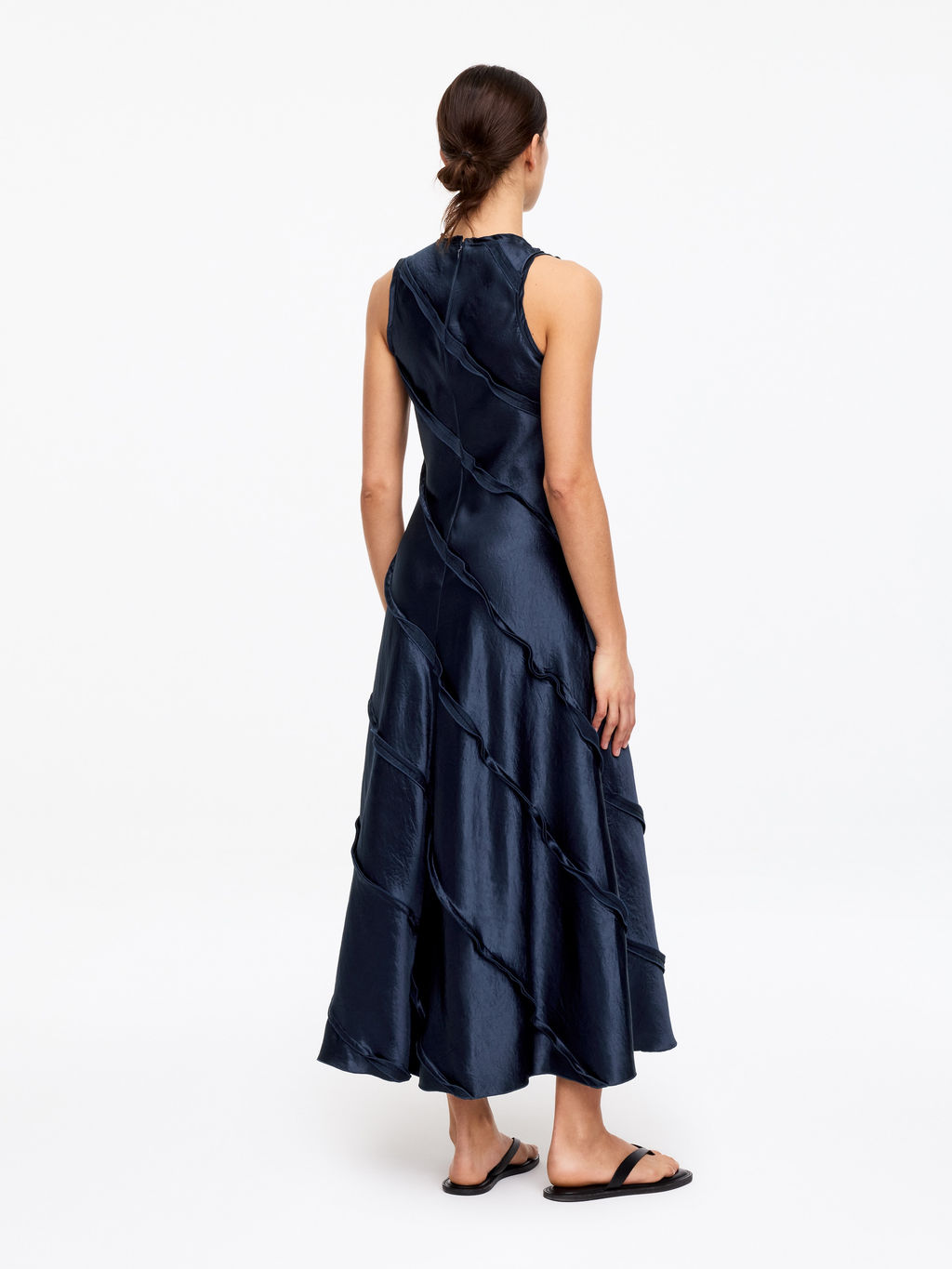Vestido de sat?n con volantes - H&m фото 4