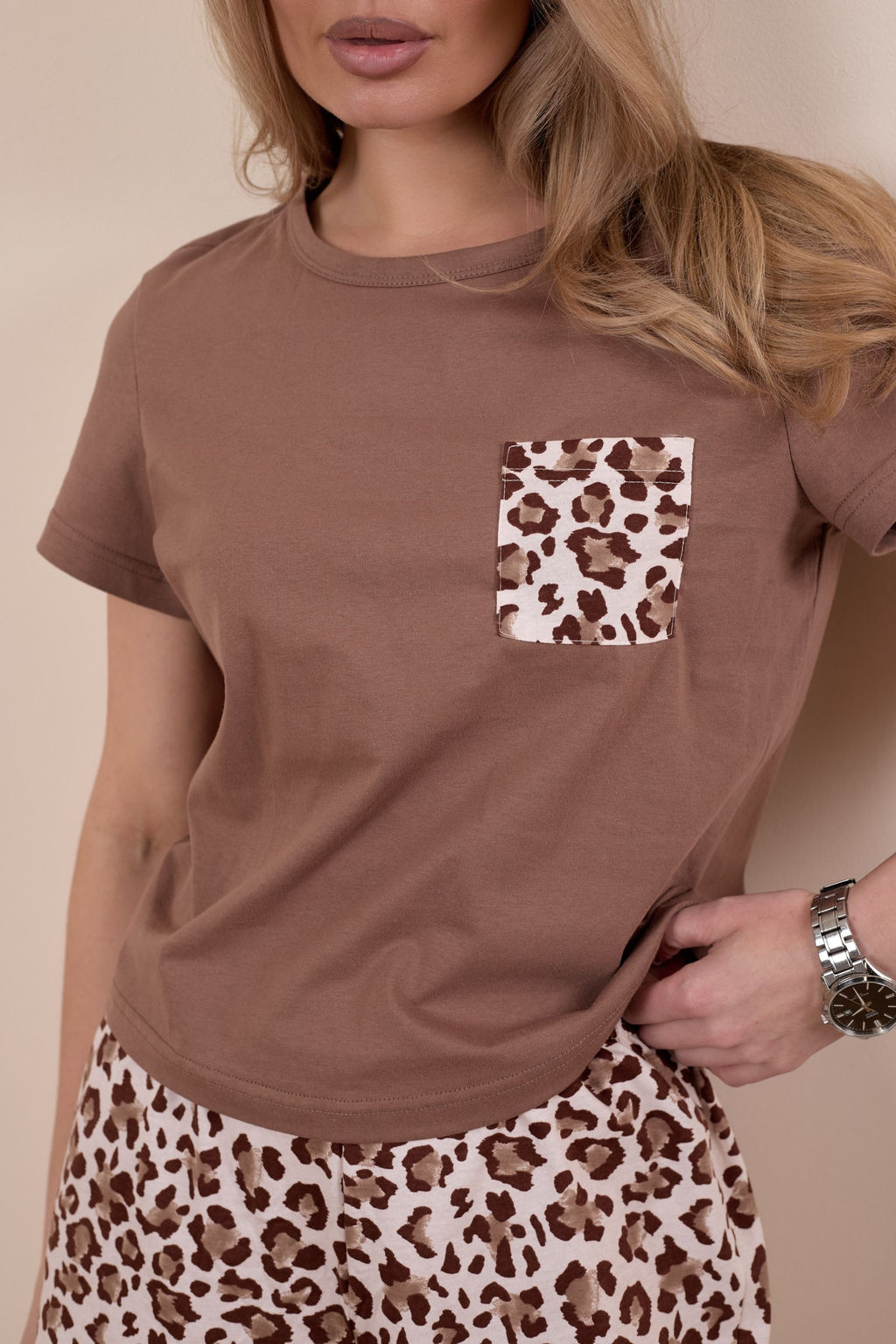 Пижама футболка и шорты М326021кб - Елена фото 5