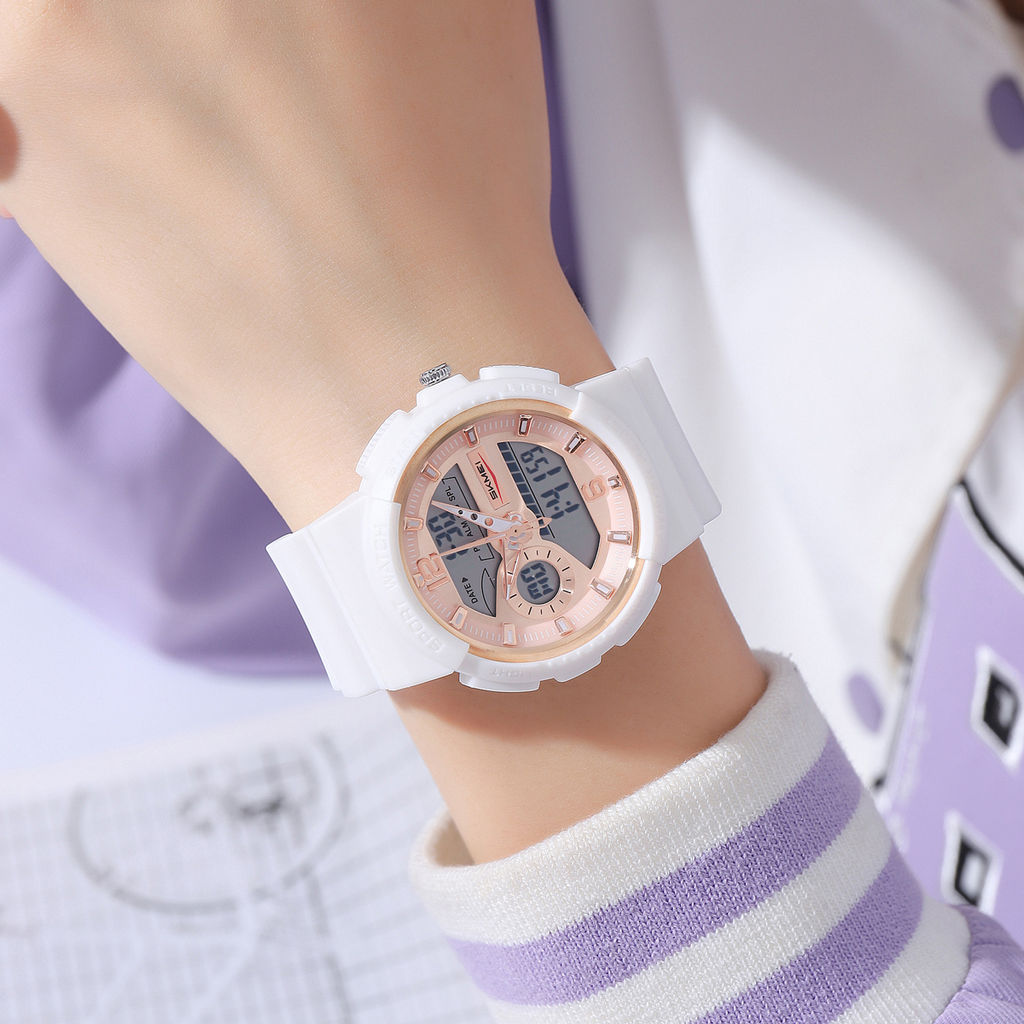 Часы наручные Skmei женские электронные спортивные 2477white