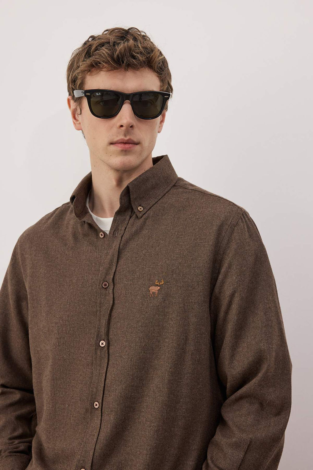 Lacivert Regular Erkek Flanel Nak?sl? Gomlek TMNAW26GO00010 - Trendyolmilla фото 13