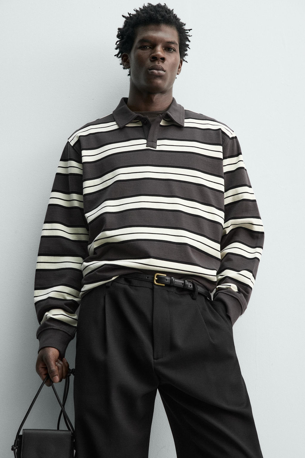 REGULAR FIT STRIPED POLO SHIRT - Zara фото 6