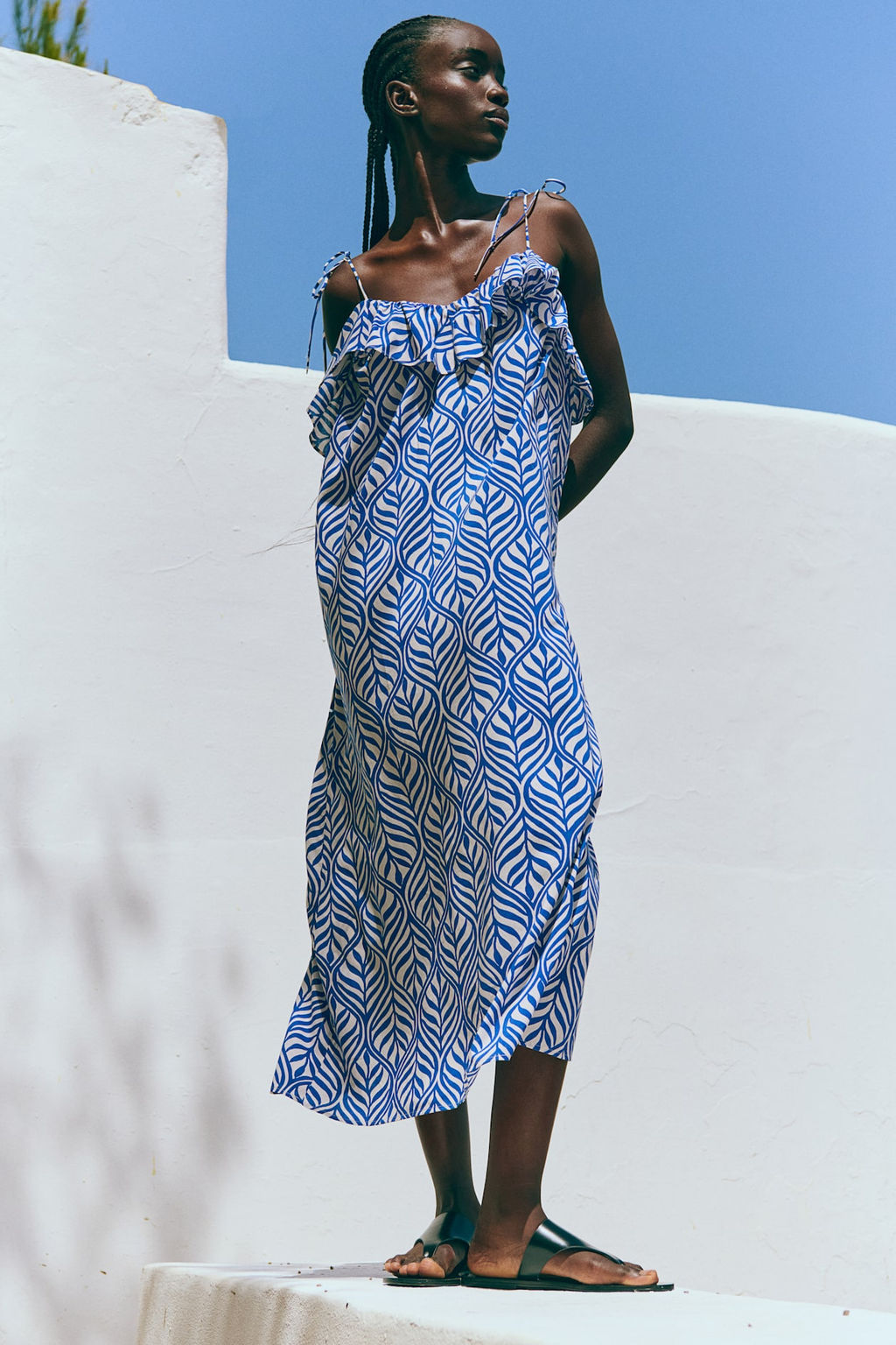 Vestido de tirantes con volante - H&m фото 2